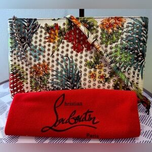 Christian Louboutin Floral / Mosaic Loubiposh Crossbody Bag w/ Dust Bag